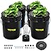 VEVOR DWC Hydroponic System, 5 Gallon 4 Buckets, Deep Water Culture Growing Bucket, Hydroponics Grow Kit with Pump, Air Stone and Water Level Device, for Indoor/Outdoor Leafy Vegetables