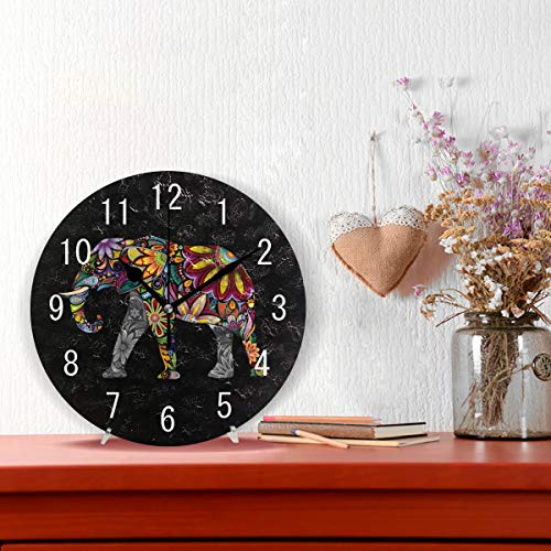 Reloj de pared redondo Acrylic 25 cm silencioso miniatura 2