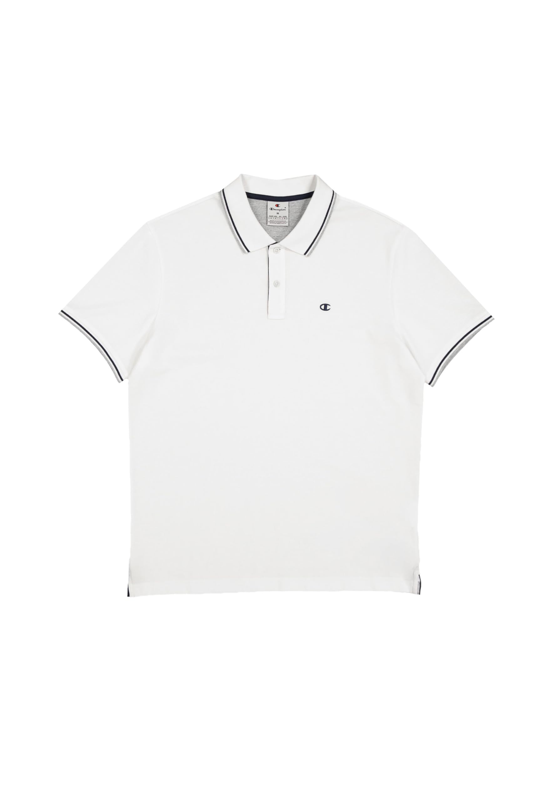 Champion Men's Legacy - Polo with Chest Logo, White (WW001), M