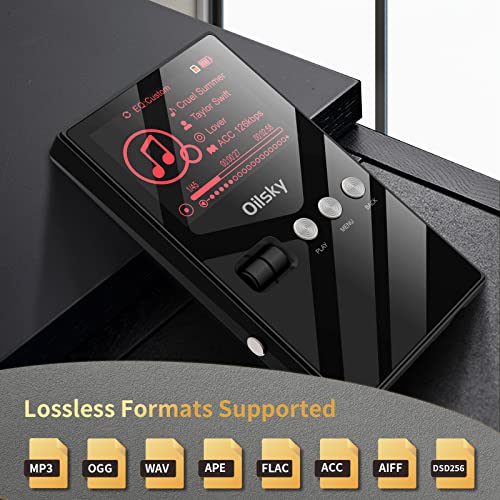 High-Resolution Hifi Mp3 Player With Lossless Dsd Audio, Portable Digital Audio Player With Built-In Hd Speaker, 64Gb Memory Card And Headphones Included, Supports Up To 256Gb #TOP2