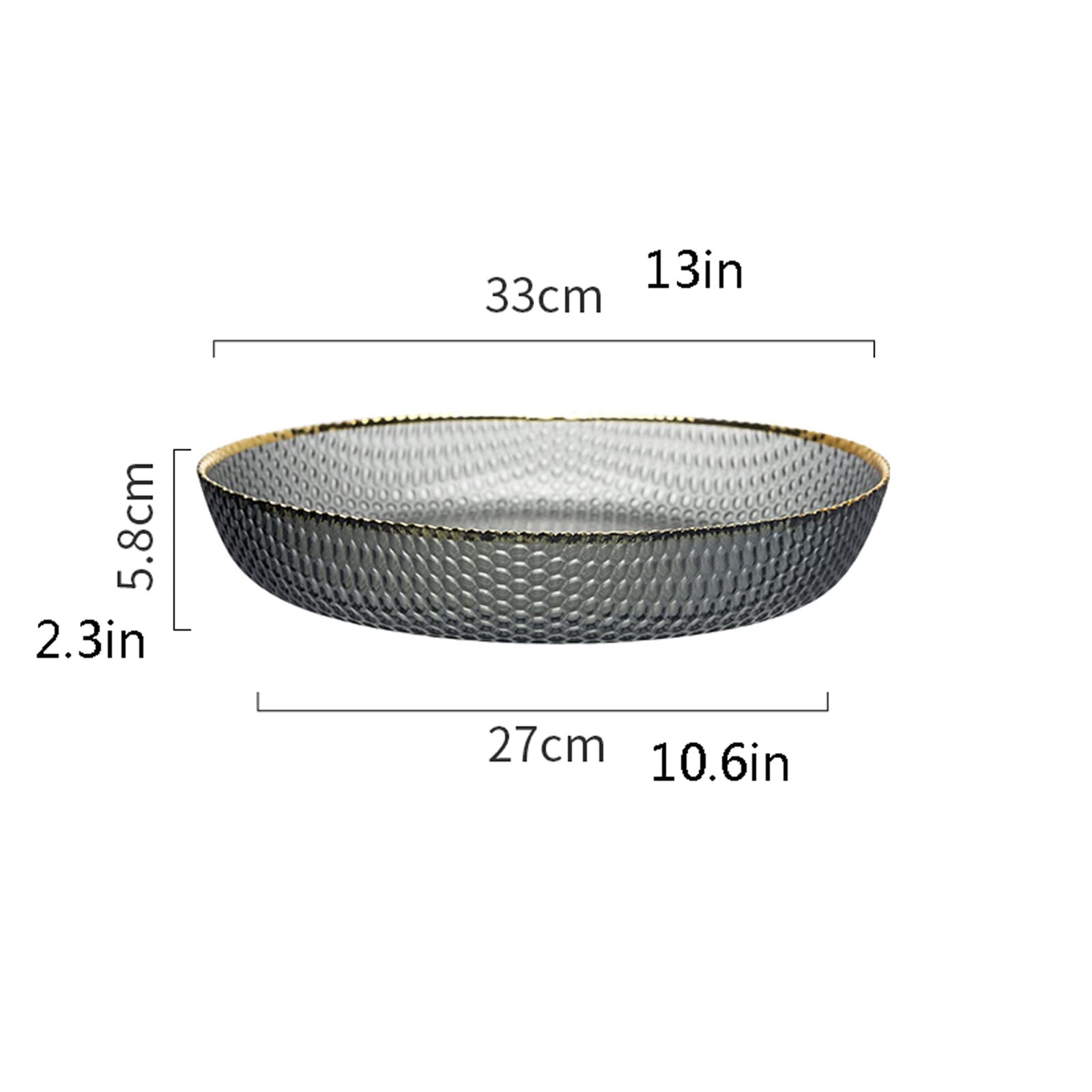 Bandeja Bandeja de cristal Sirviendo bandeja de bandeja decorativa for mesa de café Resistente al derrame Resistente a los derrames Resistencia a la bebida Bandeja de encimera de la bandeja de cocina