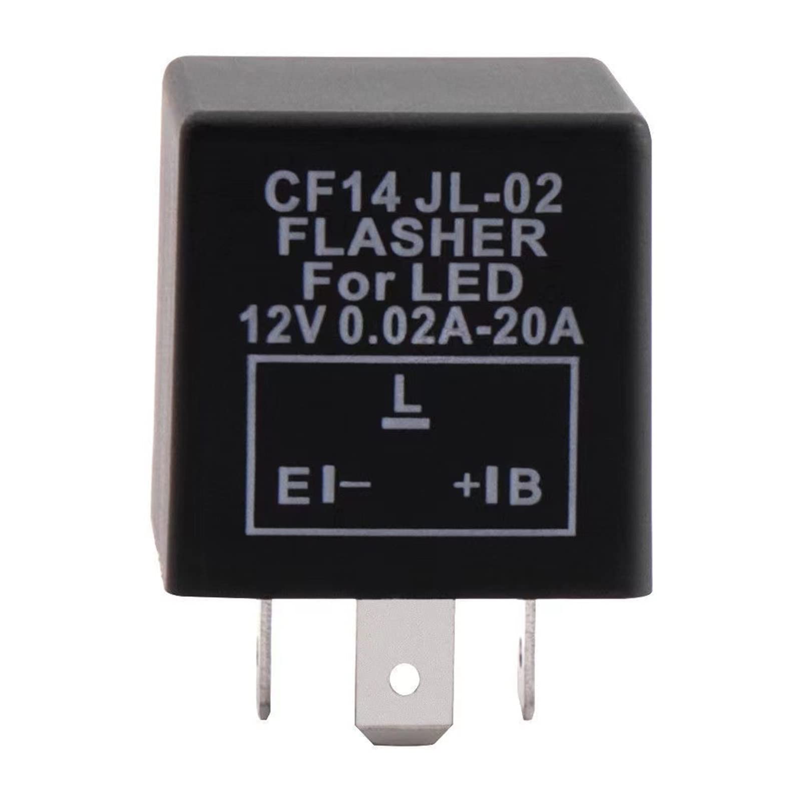 AQHYEBNSR 1 PCS JL-02 CF13/CF14 Relay Adjustable/Fixed Frequency Flasher Car Turning LED Light Flashing(CF13 Fixed Frequency)