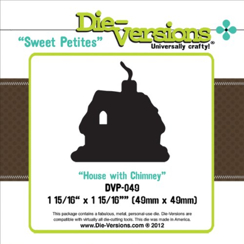 Die-Versions Sweet Petites Die-House W/Chimney, 1.9375X1.9375
