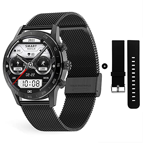 Smart Watches for Men Women (Make/Answer Call, 454x454 Resolution), Smart Watch for Android Phones, Smartwatch with Health Monitor, Message Reminder, IP68 Waterproof Android Smart Watch