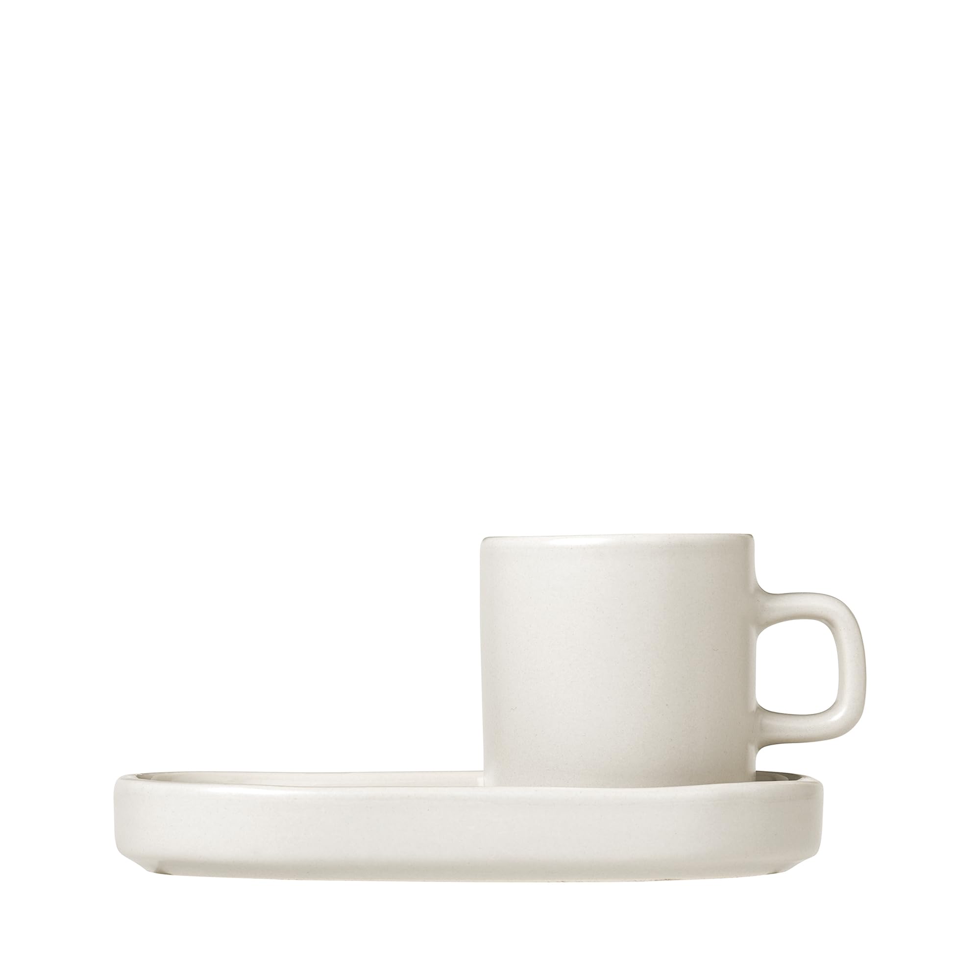 Blomus 63703 Pilar Espresso Cups Stoneware Moonbeam