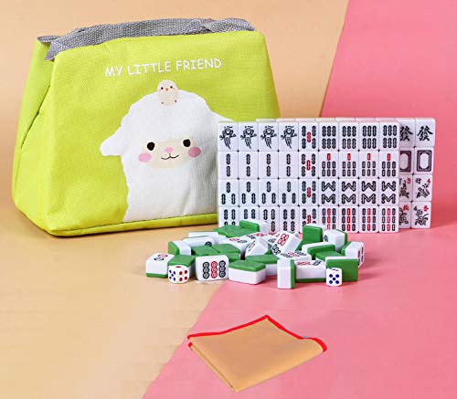 Set Mini Mahjong Chino 144 Fichas Verde 30MM miniatura 1