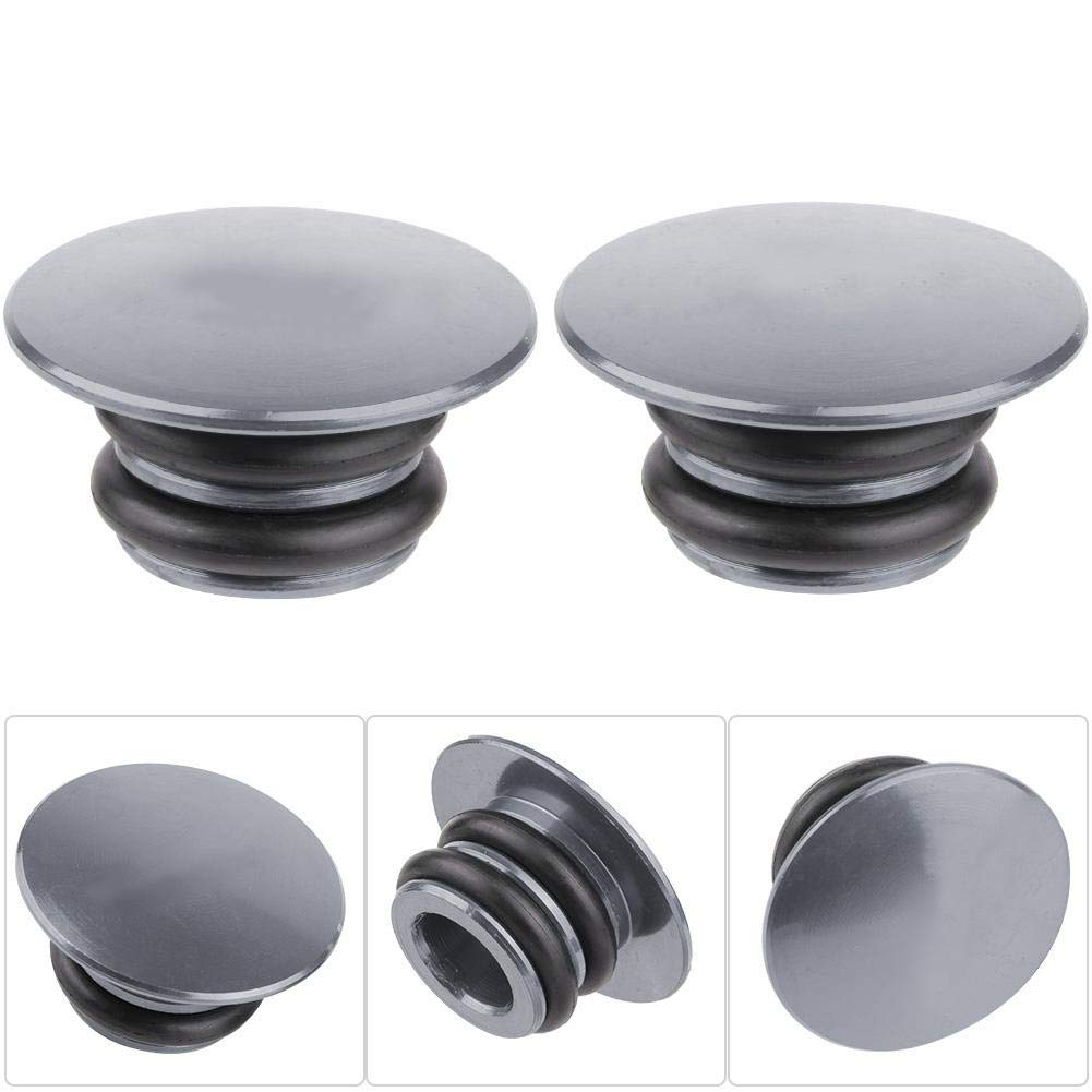 Bouchons De Guidon Aluminium Anodisé – Légers, Durables, Pour VTT Et Route (couleur Titane)