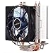 Shangya. Do LED CPU. Cooler Pure Copper Podwójna rura podwójna procesor Kaloryfer procesor Wentylator, z niebieskim światłem
