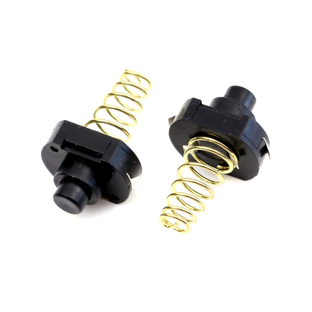5PCS Gold-Plated Spring Compatible LED Flashlight Torch DIY Driver Circuit Board Battery Contact Support Tailcap Switch,9mm