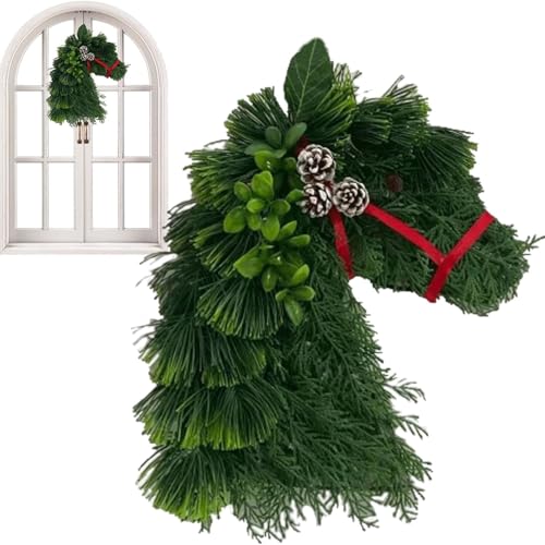 FriendshipHome Weihnachtskranz für Haustür, Outdoor-Kränze,...