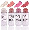 YOUNG VISION Cream Contour Sticks Collection,4 Colors for Face Blush, Bronzer and Highlighter Makeup, Blendable, Lightweight