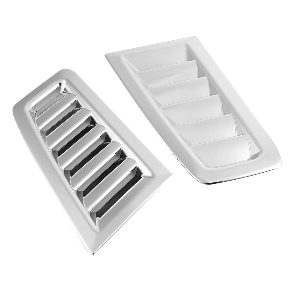 1 Pair of Bonnet Vent,Auto Car ABS Bonnet Air Vent Modified Accessory Fits for Focus RS MK2(Electroplating)