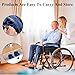 2-Pack Leg Lifter Strap after Knee Surgery Hip Replacement, Thigh Lifter Strap with Padded Grip and Pull up Assistance Belt, Leg Lifters for Elderly Disabled Getting Legs in and out of Bed, Wheelchair