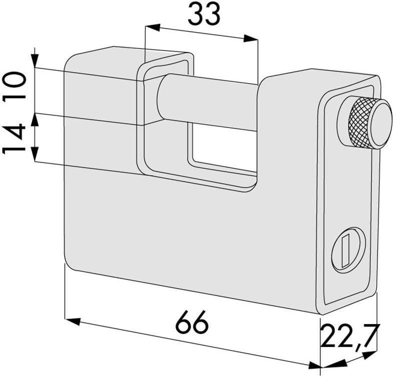 CISA Locking Line Padlock, 21810650