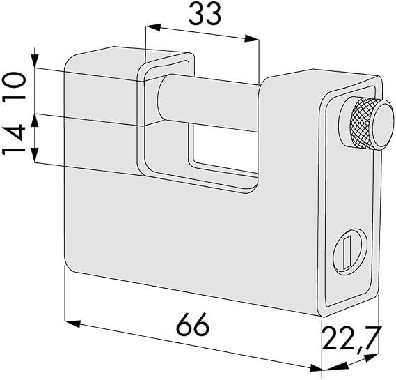 CISA Locking Line Padlock, 21810650