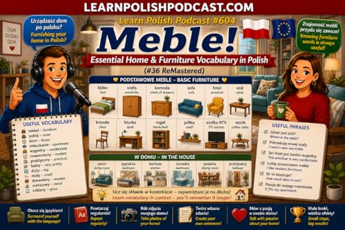 #604 Meble! Essential Home & Furniture Vocabulary in Polish (#36 ReMastered)