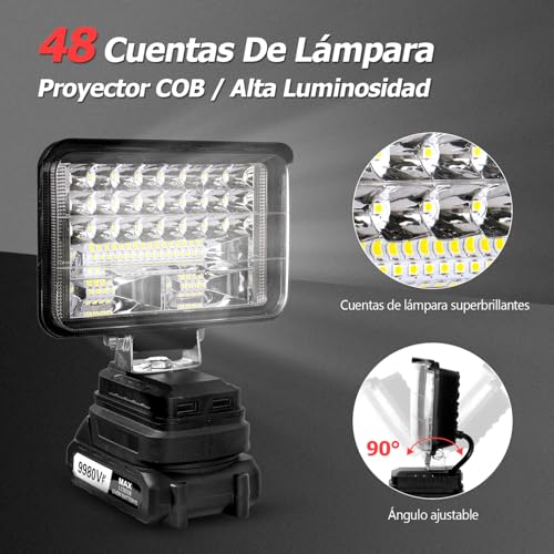 Lámparas de pilas recargables 4 Imagen adicional