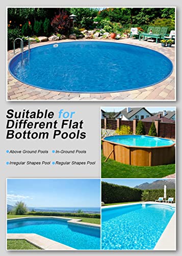 (2023 New) Cordless Pool Vacuum, Robotic Pool Cleaner Dual Motors Strong Suction, 120 Mins Runtime, Auto-Dock, Rechargeable Portable Pool Cleaner Robot For Above/In-Ground Flat Pools Up To 1000 Sq.ft #TOP6