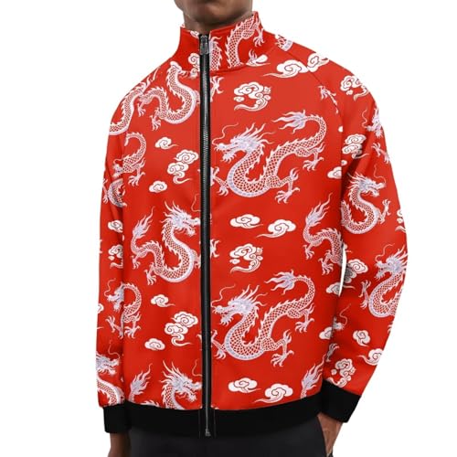 Image of Men's Lightweight Jackets Casual Full Zip Fleece Jacket Men Coats Fashion Long Sleeve Sweatshirt