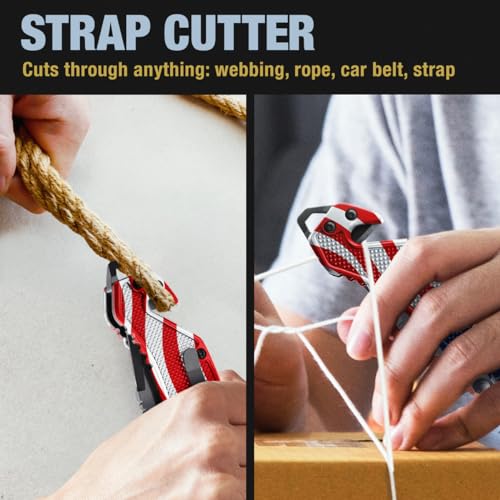 image for GOOD WORKER Legal Pocket Knife with American Flag - Folding Sharp Blad