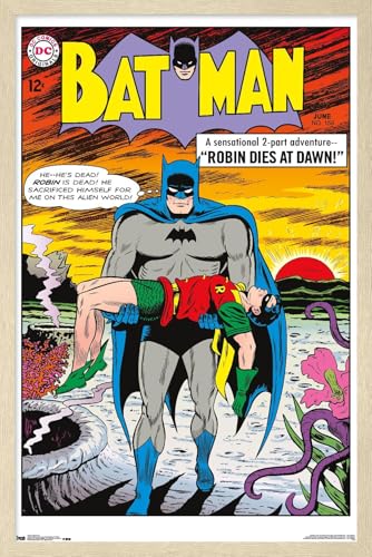 Trends International DC Comics Batman - Cover #156 Wall Poster, 22.4L x 14.7W, Blonde Framed Version