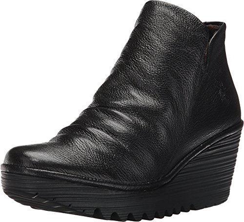 FLY London Women's Yip Dress Pump, Black Mousse, 39 EU/8-8.5 M US