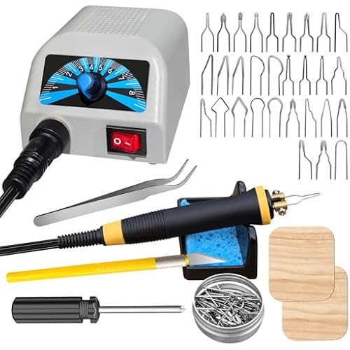 FIRElood LH20 Wood Burning Kit,Wood Burning Tool, Adjustable Temperature Wood Burner Kit,professional wood burning kit for Adults Beginners Craft,pyrography pen Comes With 30Pyrography Wire Tips
