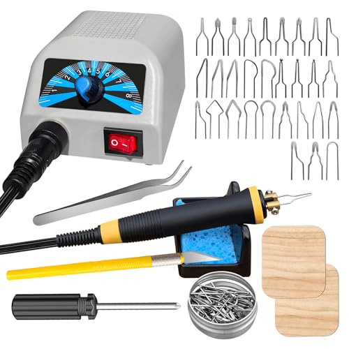 FIRElood LH20 Wood Burning Kit,Wood Burning Tool, Adjustable Temperature Wood Burner Kit,professional wood burning kit for Adults Beginners Craft,pyrography pen Comes With 30Pyrography Wire Tips