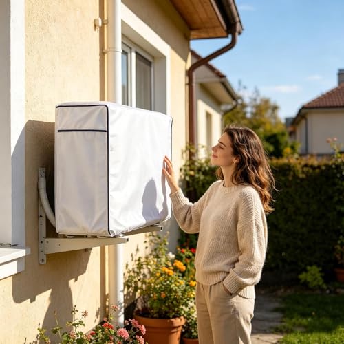 Abdeckungen Für Wechselstrom- Einheiten- Winddicht Vollabdeckung Schutz | Außen Klimaanlage Kondensator Abdeckung, Verwendung im freien, Bäume, ein, Auf Terrasse, Gegen Kiefernnadeln, Müll Und-3