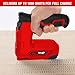 Werktough 4V Cordless Staple Gun Red Brad Nailer DIY 2 in 1 Electric Staple Gun USB Cable 2000pcs Staple T50 18GA