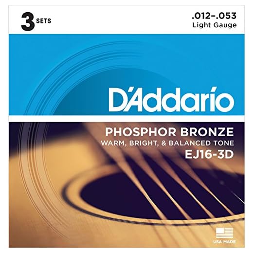 D'Addario EJ16-3D Set Acoustic Guitar Strings