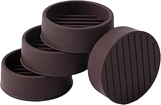 Jayen Rubber Furniture Caster Cups, Non-Slip Round Furniture Pads, 1.5"