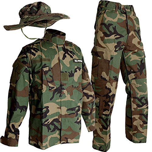 Landcamo コンバットユニフォーム 上下ブーニーハットセット タクティカル Landcamo コンバットユニフォーム 上下ブーニーハットセット