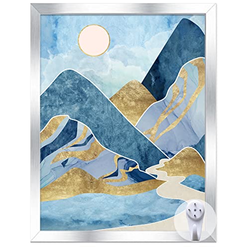 Keibiubu Silver Picture Frame, 8.5 X 11 Picture Frame For Photo Poster Canvas Certificate Document Display Horizontally Or Vertically High Transparent Wall Gallery(Size 8.5X11 Inches) #TOP18