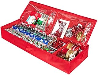 Christmas Storage Organizer - Wrapping Paper Storage and Under-Bed Storage Container for Holiday