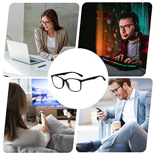Vimbloom Bluelight VI387 Zonnebril met blauw lichtfilter, UV-blauw licht, blokkerende glazen, anti-reflectie, voor dames en heren, zonder sterkte, ontspiegeld - Image 5