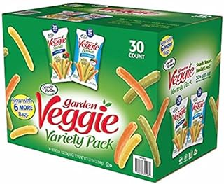 Veggie Straws, Cheddar Cheese/Sea Salt/Zesty Ranch, 1 oz Bag, 30 Bags/Ca...