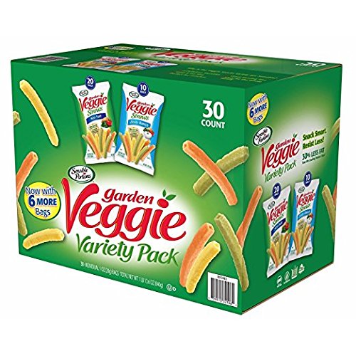 Veggie Straws, Cheddar Cheese/Sea Salt/Zesty Ranch, 1 oz Bag, 30