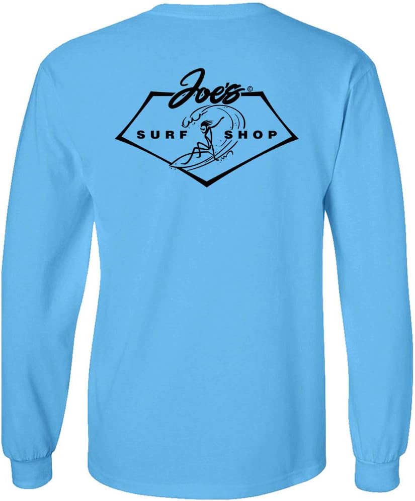 Joe's Surf Shop Mens Surfing 101 Logo Heavyweight Long Sleeve Tees Sizes S-4XL