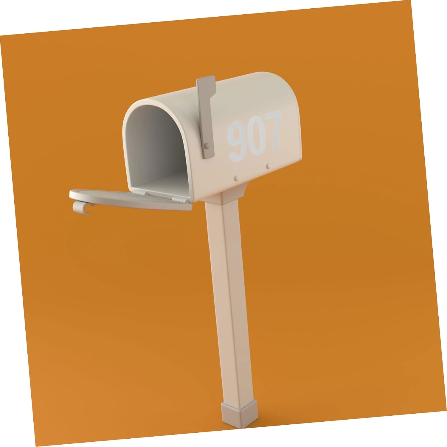 NUOBESTY 4sheets Reflective Mailbox Numbers of Self-adhesive Weatherproof Stickers for Outdoor Use Easy to Apply Decal for Mailboxes Homes and Address Signs