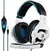 Gaming Headset Xbox One, SADES SA810S Stereo Over-Ear Noise Isolation Bass Gaming Headphones with Microphone for PS4 Laptop PC Mac Computer Smart Phones -White