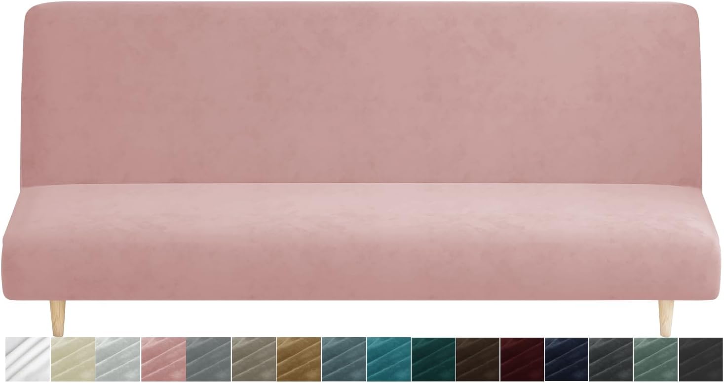 MAXIJIN Stretch Velvet Wingback Chair Slipcover 1-Piece Soft Stylish Plush Slipcovers for Wingback Chairs Thick Rich Velvet Wing Chair Cover with Elastic Bottom (Wing Chair, Peacock Blue)