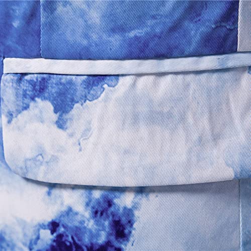 Tie Dye Blazer for Men Fashion One Button Dinner Party Wedding Prom Tuxedo Casual Slim Fit Sports Coat Suit Jacket4