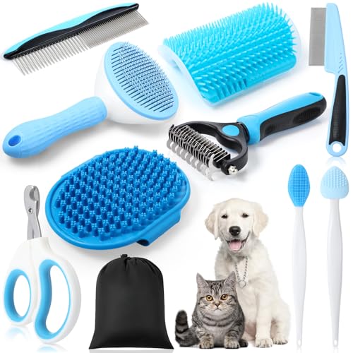 Teenyyou Cats Grooming Kit - 10 Pcs Pet Self Cleaning