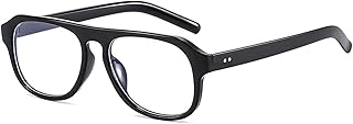 Reading Glasses, Anti Blue Light Glasses Women Men Transparent Frame Vintage Eyeglasses Optical Compute Spectacle Fake Glasses Gaming Eyewear (Color : Transparent White, Size : +2.5) (Black White 2)
