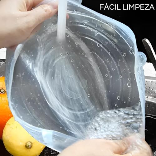 Kit 6 Tampas de Silicone Reutilizáveis Premium | Herméticas, Flexíveis e Ecológicas | Compatíveis co