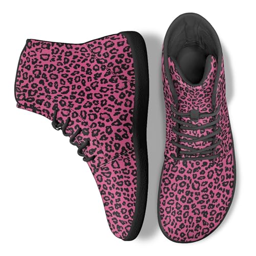Image of Fashion Print Womens Mens High Top Barefoot Sneakers Flat Shoes