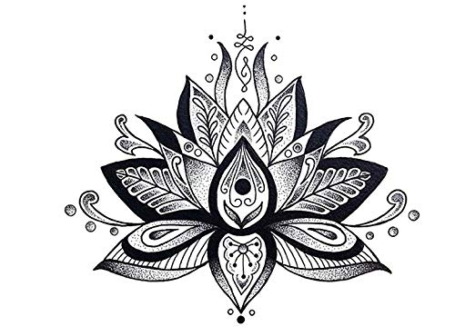 Lotus Tattoo Mandala Tattoo Party Tattoo Fake Tattoo SKM012