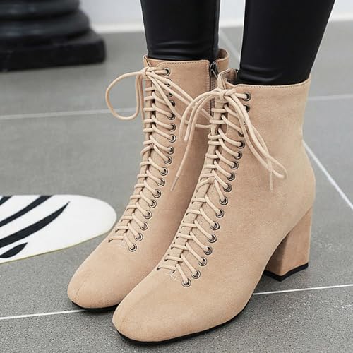 Bottines à lacets Gicoiz élégantes avec bout carré de haute qualité