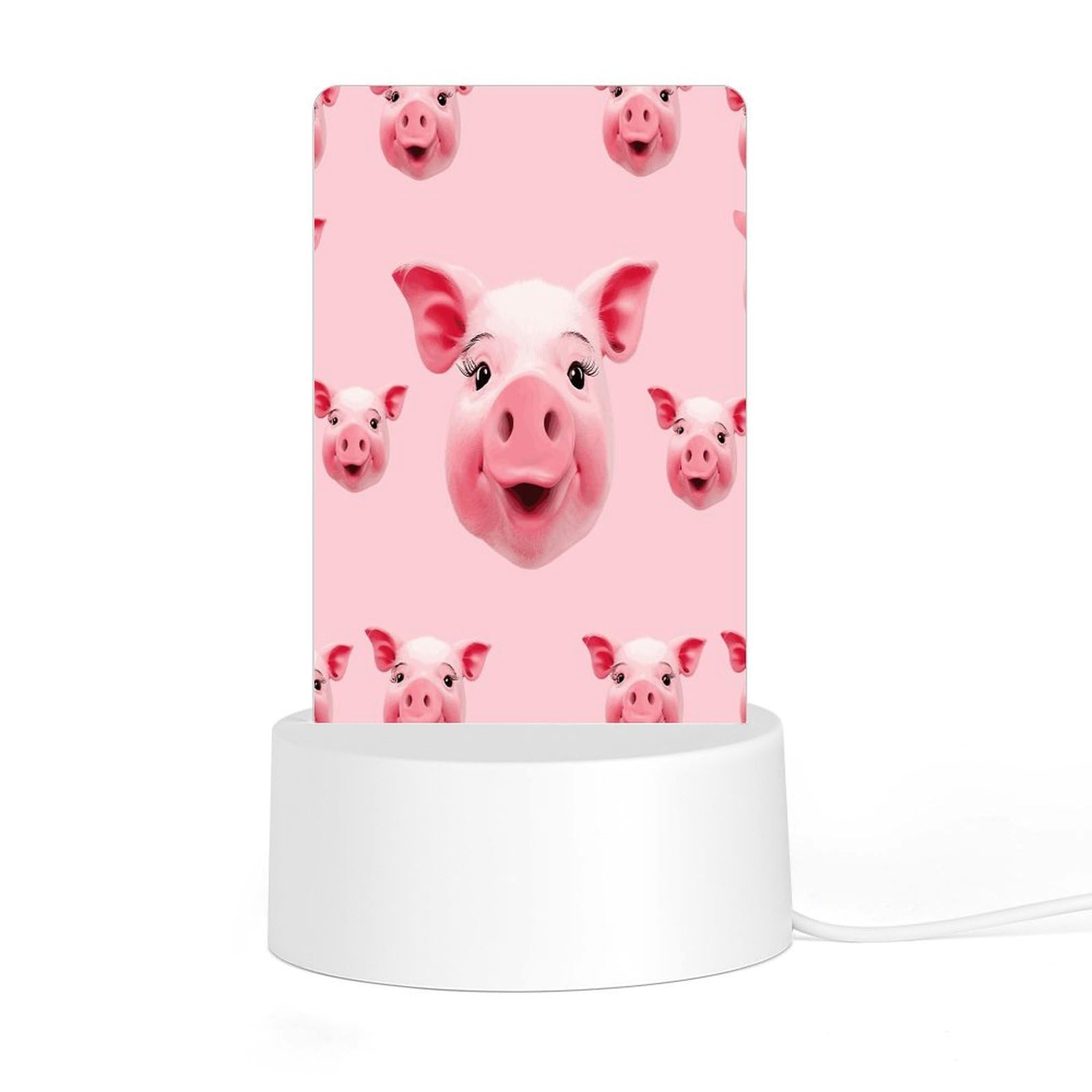 Adfgyerh Style Smiling (20) Night Light Acrylic Material Easy Installation, Home Decor Usb Interface Power Supply, Lamp For Restaurant Bar Cafe Room Decor
